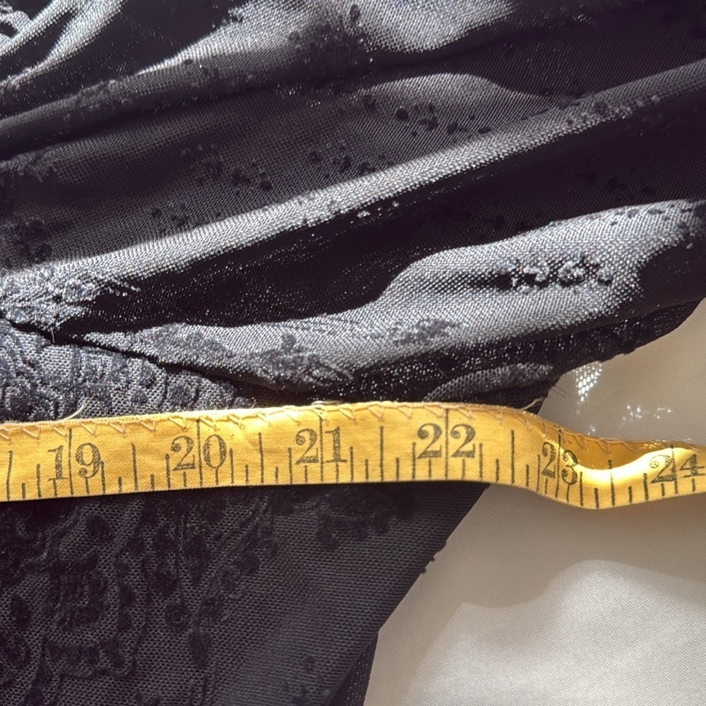 Sheer Black Women's Top by Torrid, Cinched Waist, Dress up or Wear with Jeans! - Picture 10 of 13